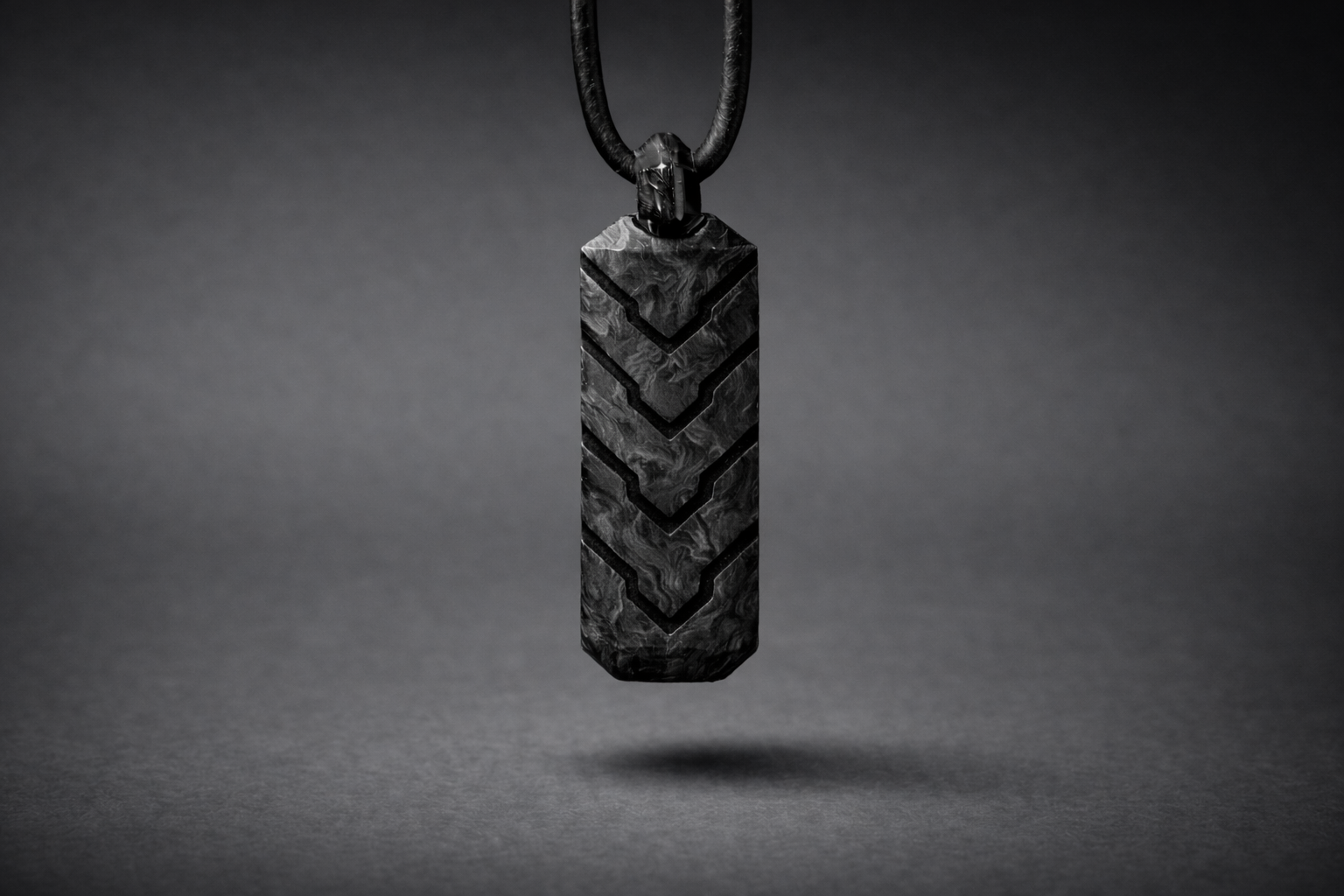Vector Pendant — Forged Carbon