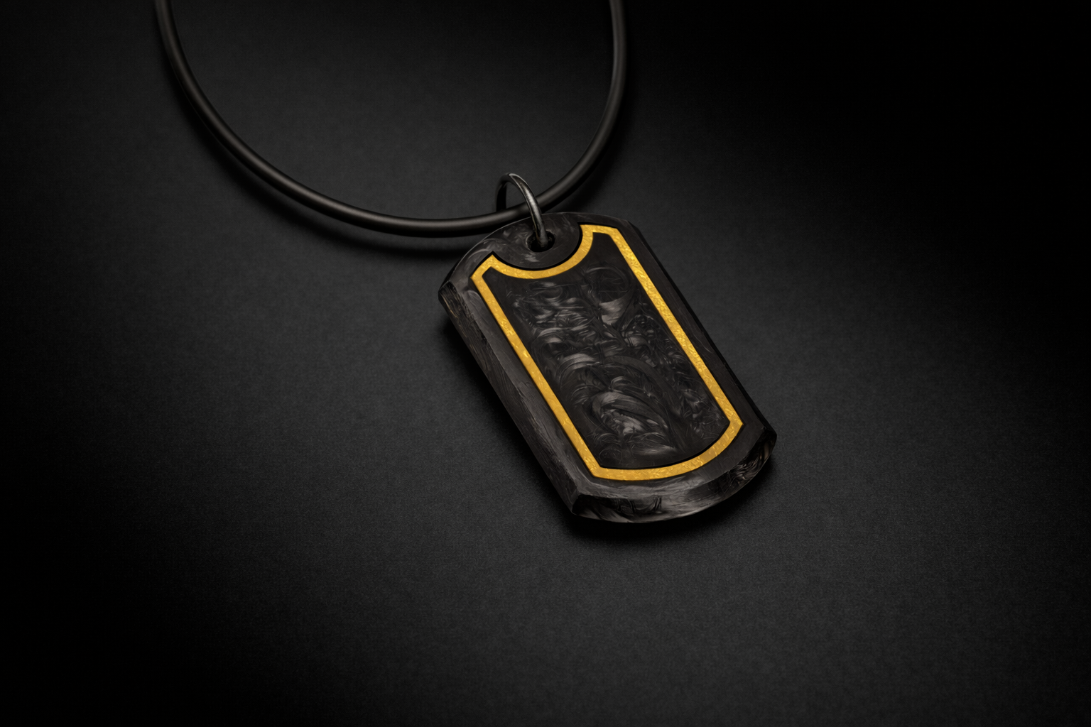 Sentinel Halo Pendant – Metal Inlay