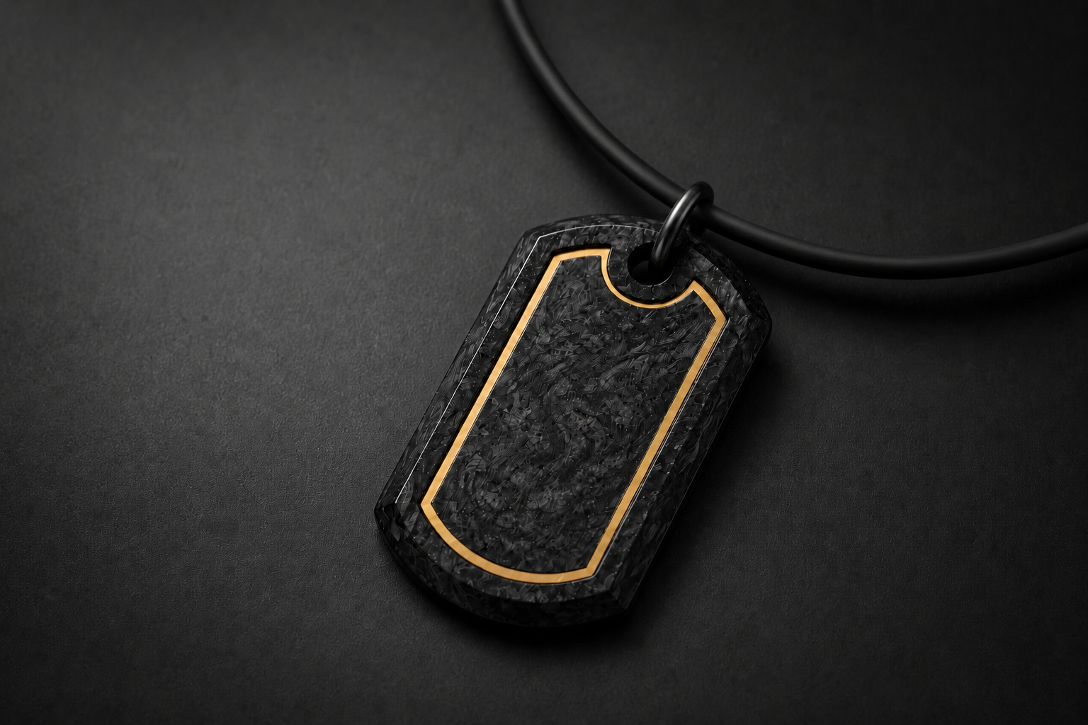 Sentinel Halo Pendant – Metal Inlay
