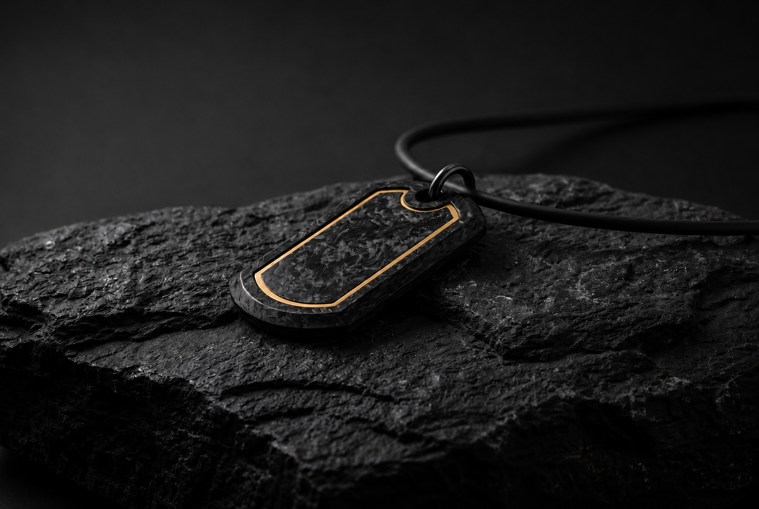 Sentinel Halo Pendant – Metal Inlay