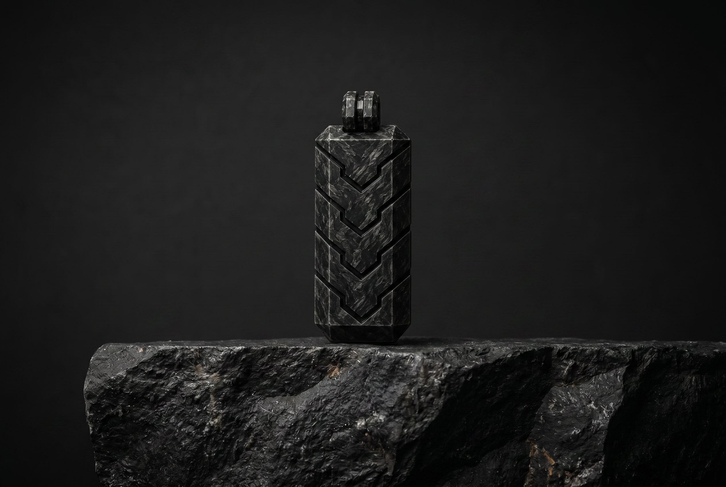 Vector Pendant — Forged Carbon