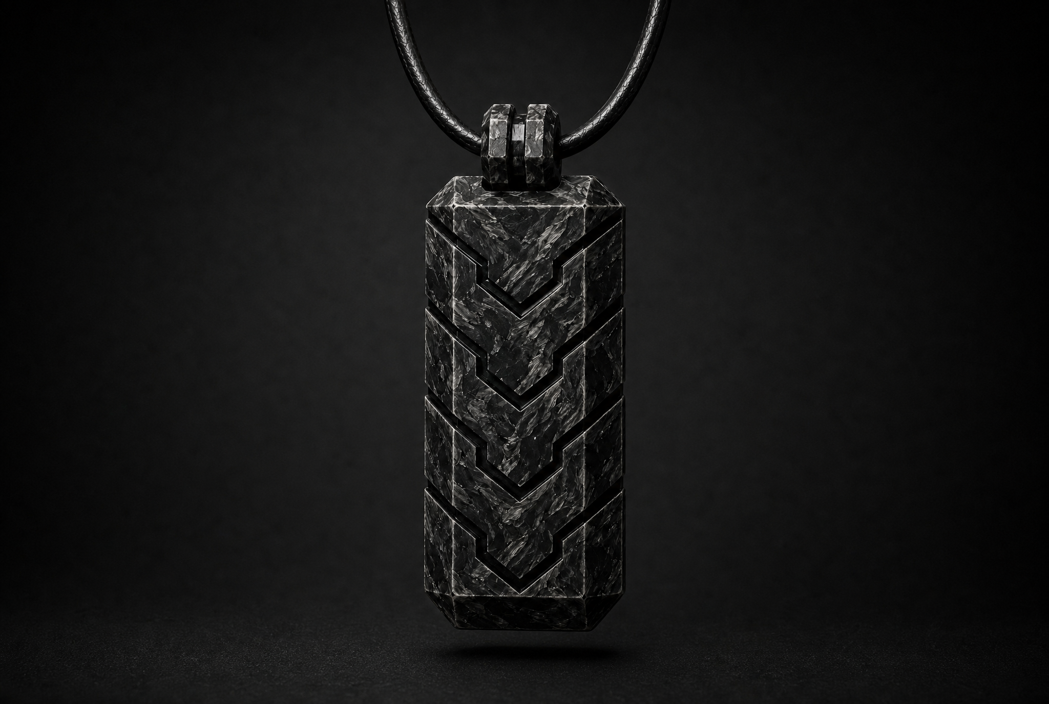 Vector Pendant — Forged Carbon