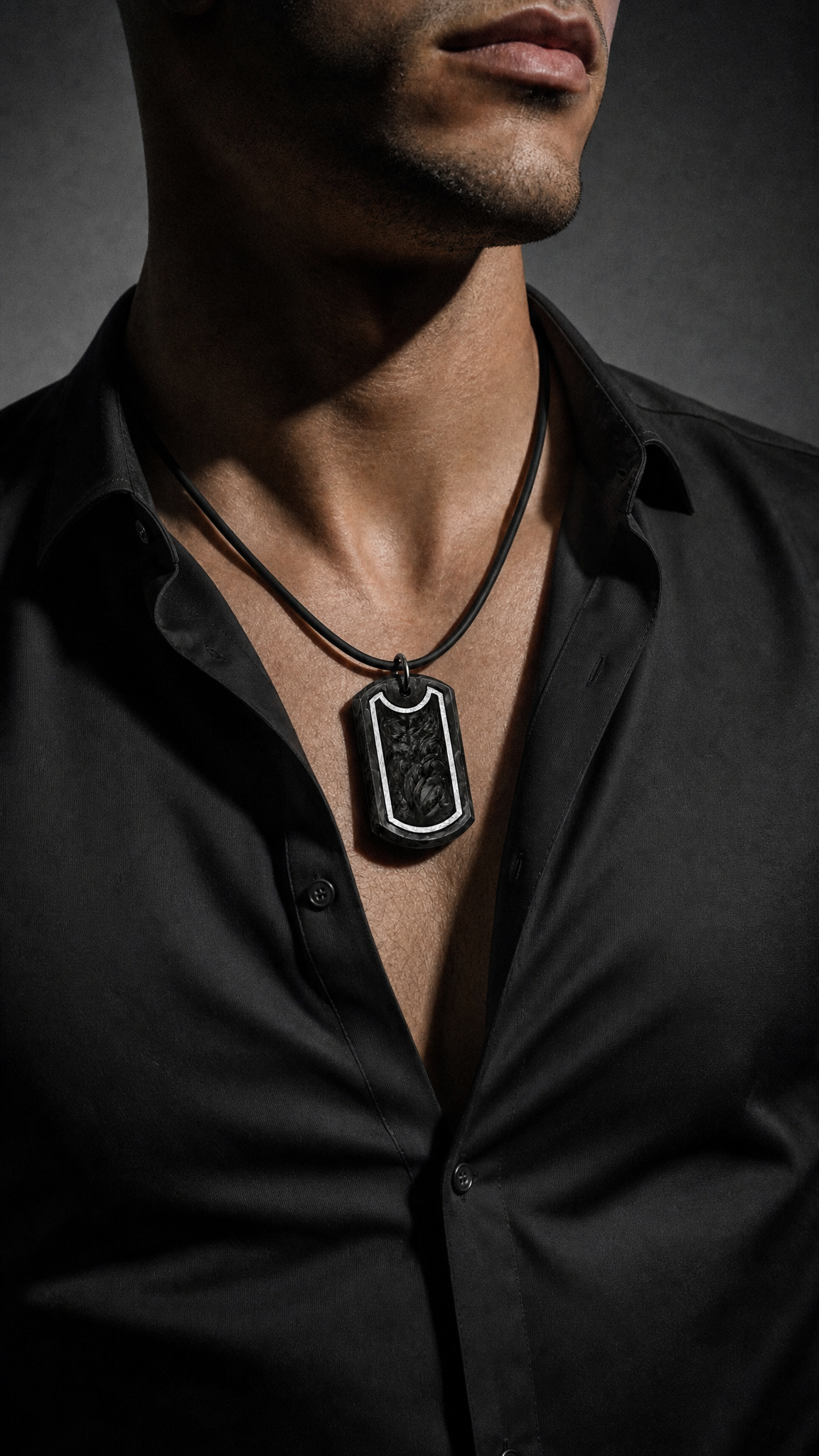 Sentinel Halo Pendant – Metal Inlay