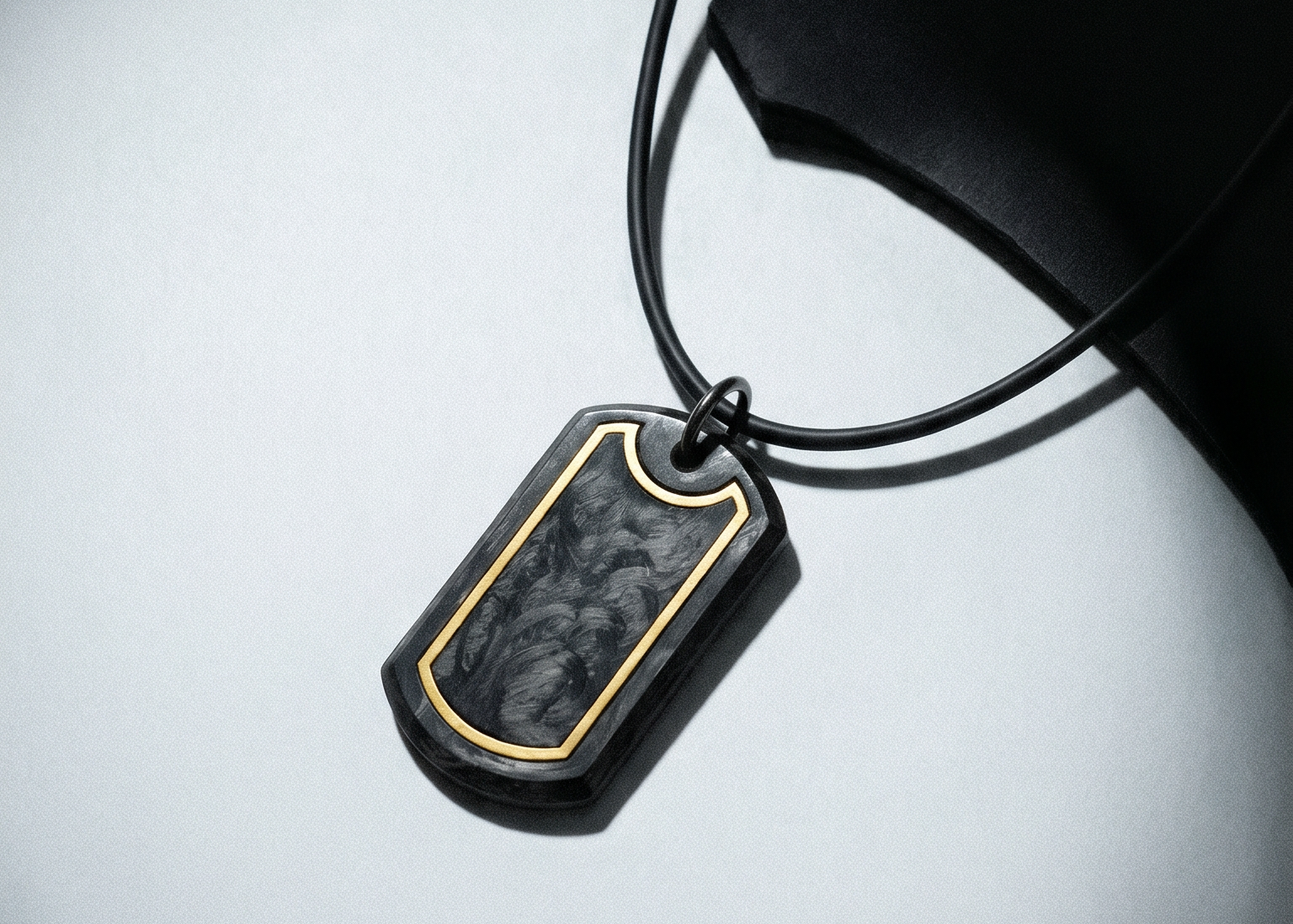 Sentinel Halo Pendant – Metal Inlay