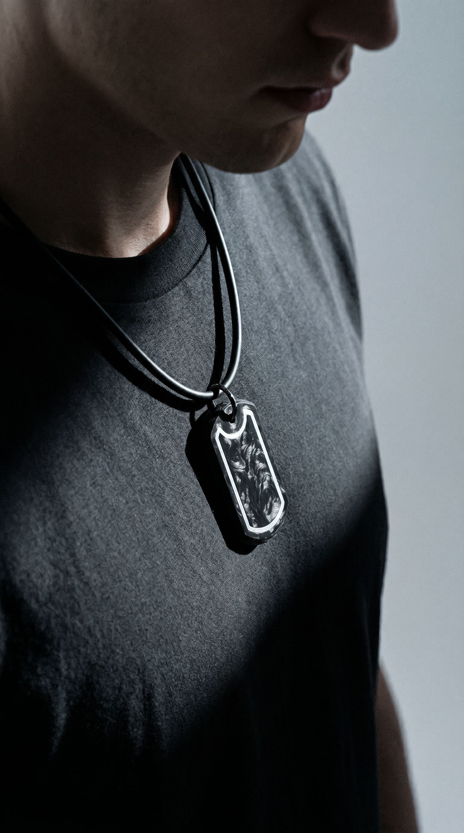 Sentinel Halo Pendant – Metal Inlay