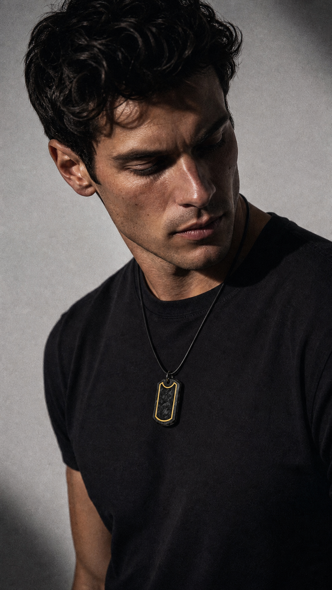 Sentinel Halo Pendant – Metal Inlay