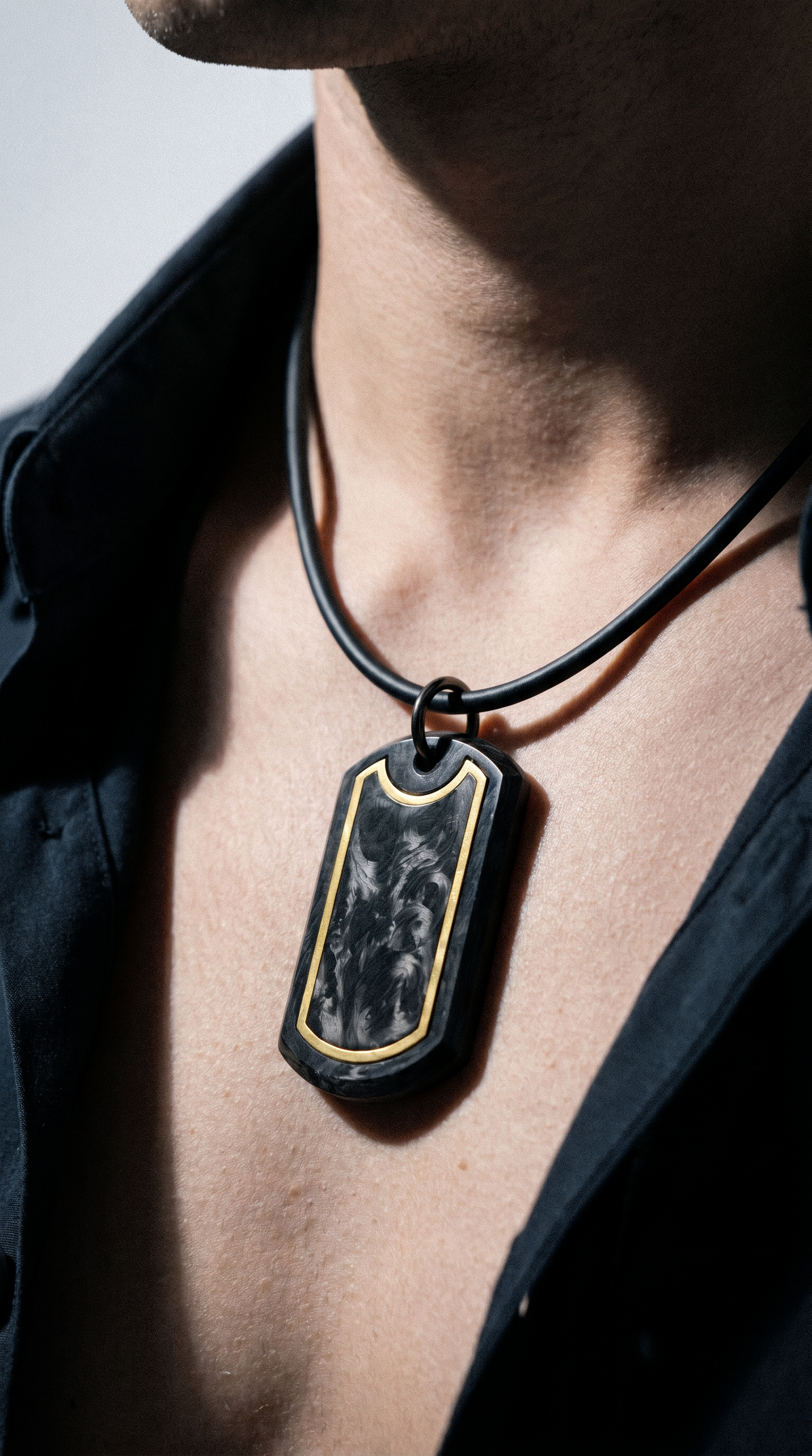 Sentinel Halo Pendant – Metal Inlay