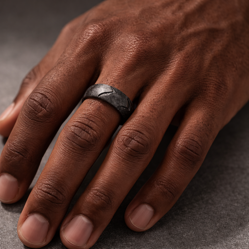Vector Ring — Forged Carbon