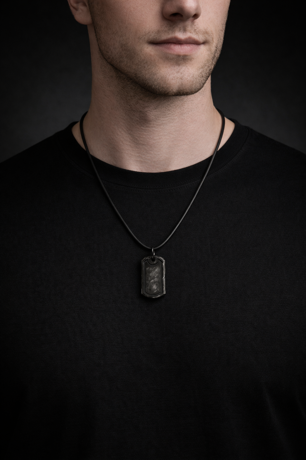 CORE Halo Pendant — Forged Carbon