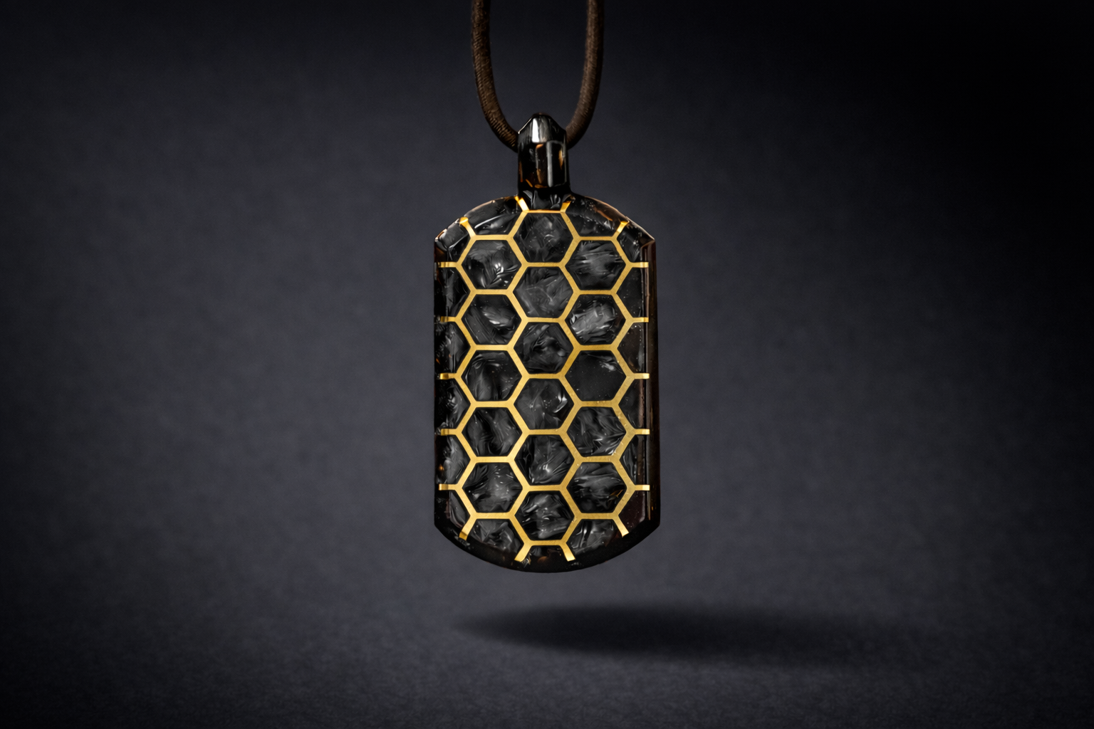 CORE Hex Pro Pendant – Gold / Silver Inlay