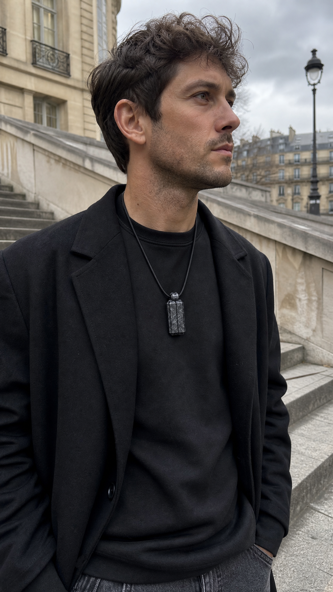 AXSIS Line Pendant — Carbon