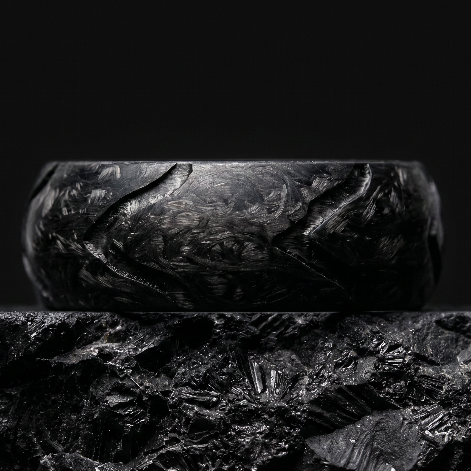 Vector Ring — Forged Carbon