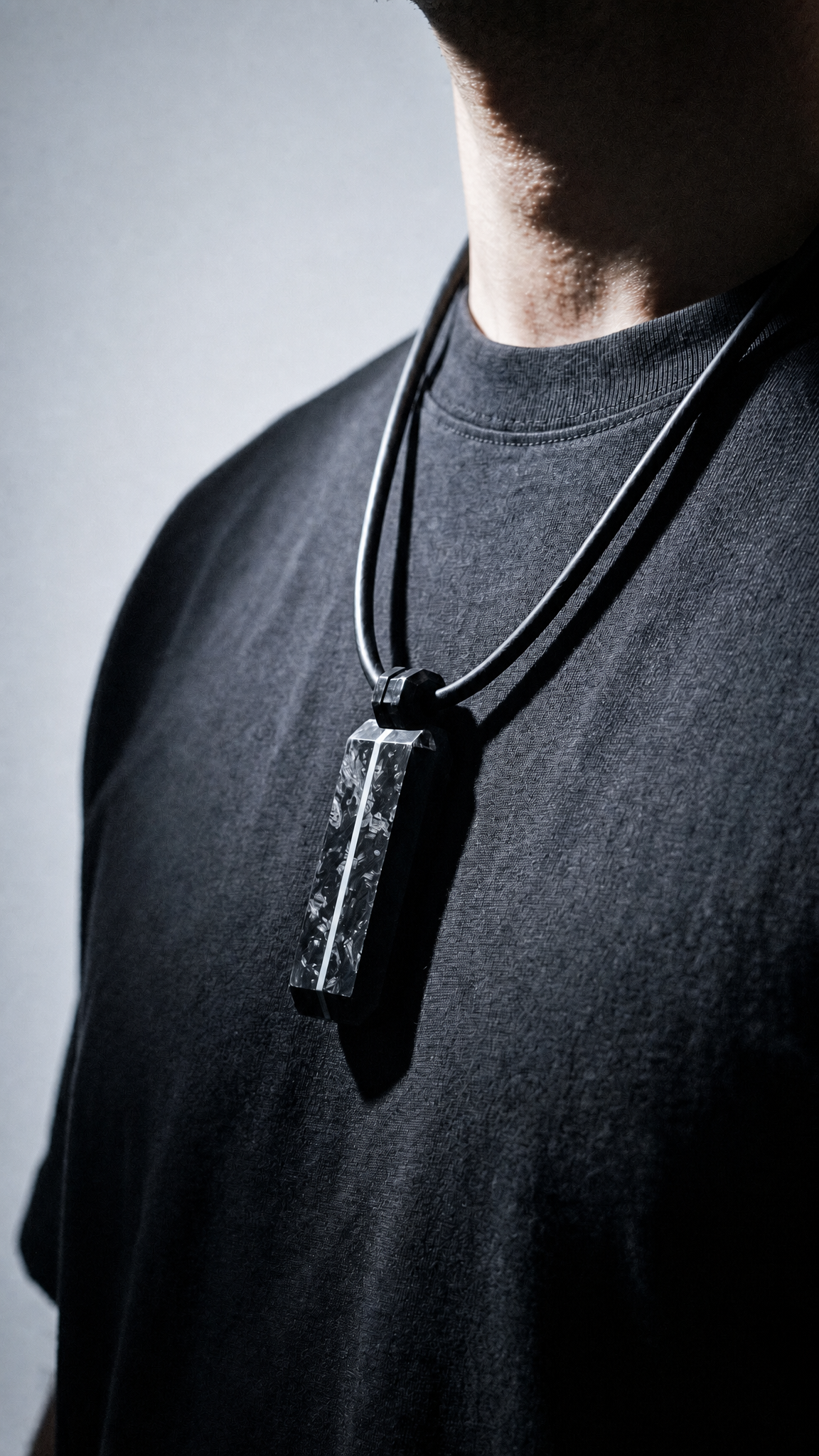AXSIS Line Pendant — Metal Inlay